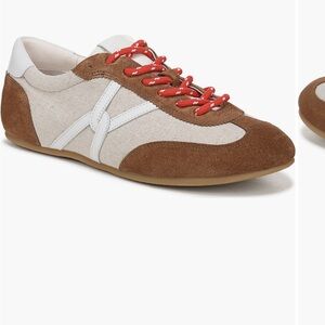 Veronica Beard Brown and White Sneakers